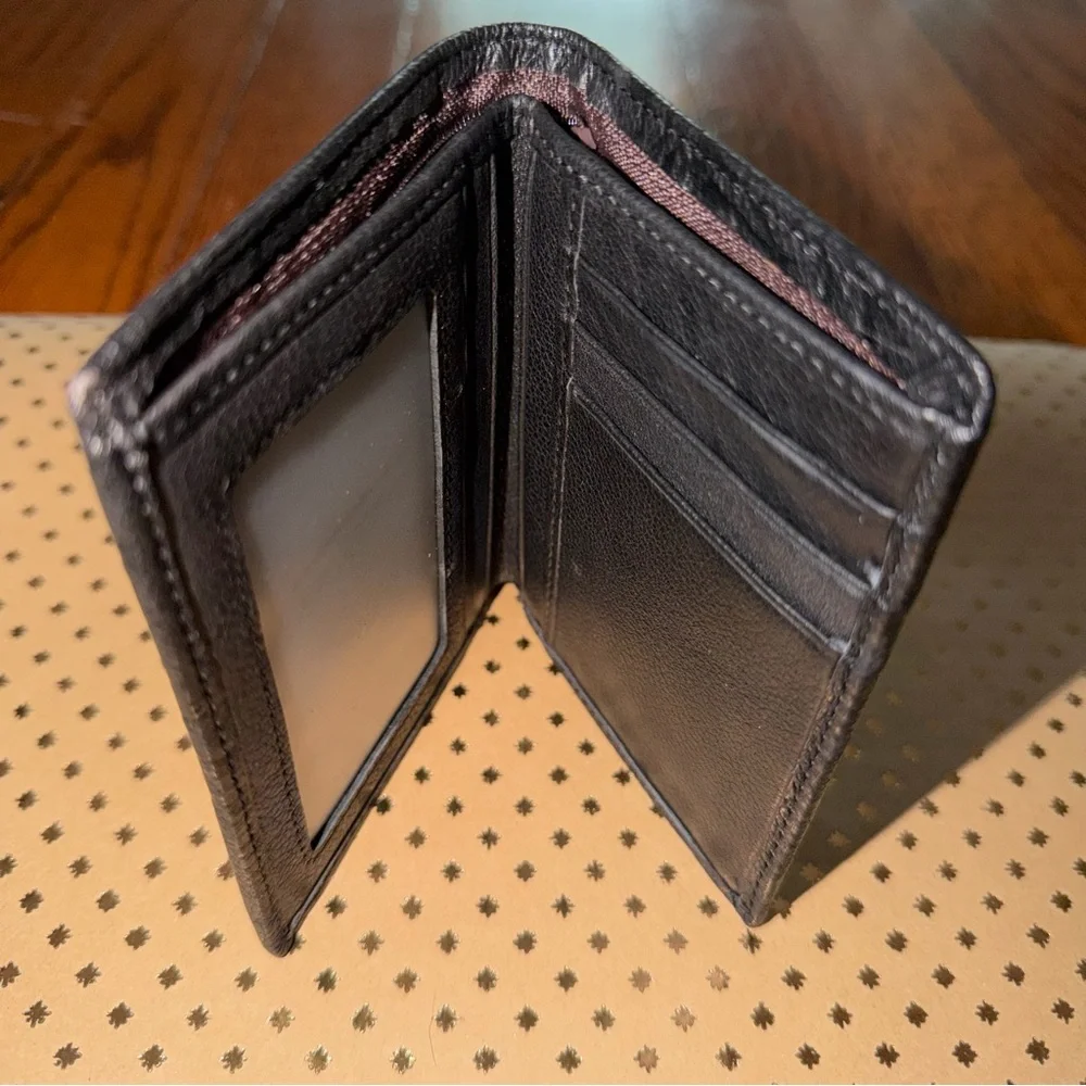 🆕 NEW Men's Genuine Leather Black Wallet